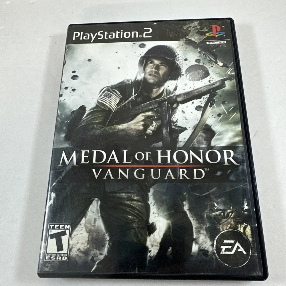 Medal of Honor: Vanguard Sony PlayStation 2 PS2 + Manual Used 2007